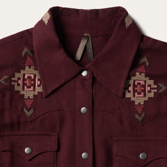 Stetson Embroidered Shirt Dress