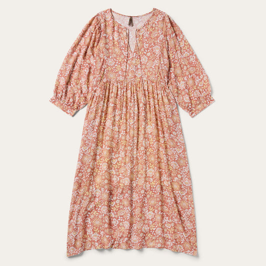 Stetson Sunset Floral Print Rayon Dress