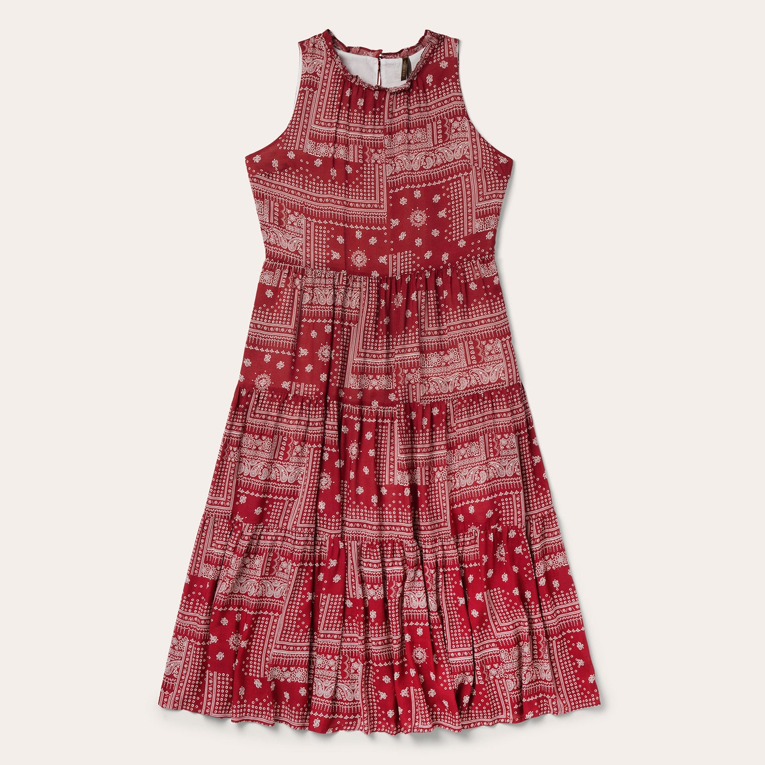 Stetson Red Bandana Patchwork Dress