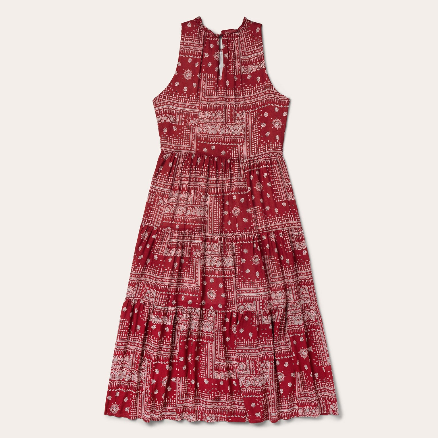 Stetson Red Bandana Patchwork Dress