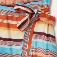 Stetson Sunset Serape Print Rayon Herringbone Wrap Front Dress