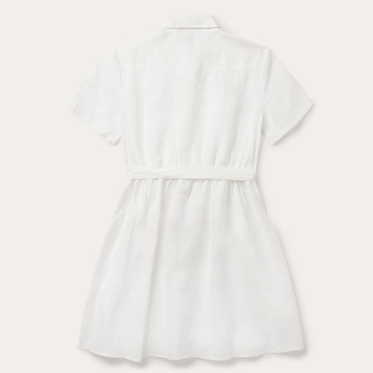 Stetson White Linen Shirt Dress