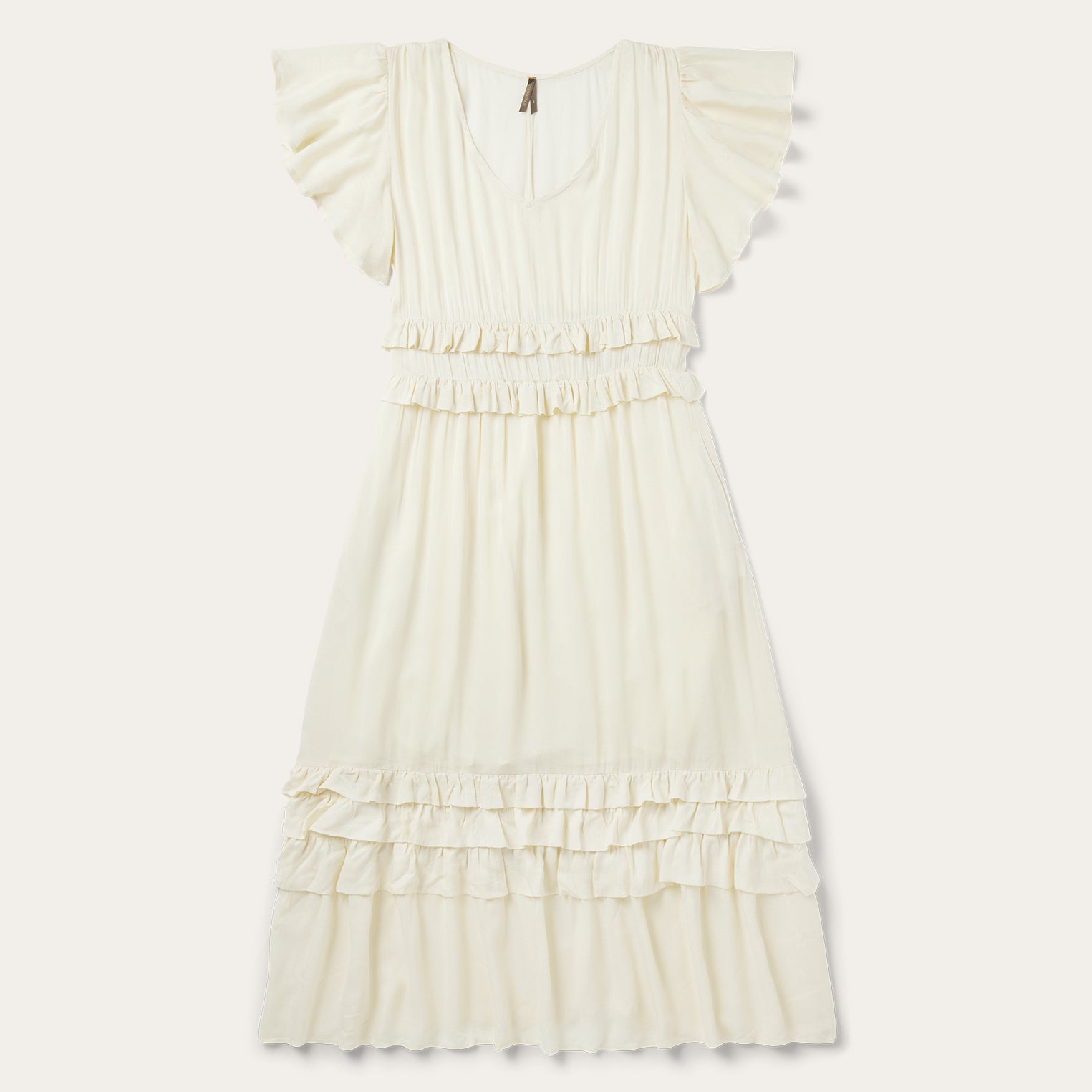 Stetson Cream Herringbone Dress