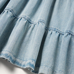 Stetson Denim Dress with Tiered Skirt