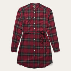 Stetson Harvest Plaid Tie Dress