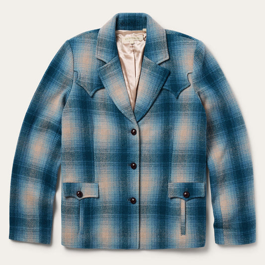 Stetson Wool Plaid Western Blazer