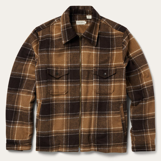 Stetson Brown Plaid Western Coat