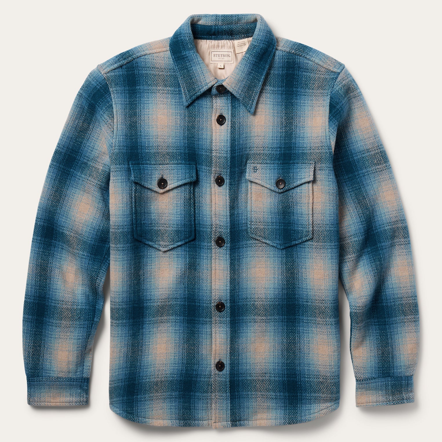 Stetson Wool Plaid Shirt Jacket