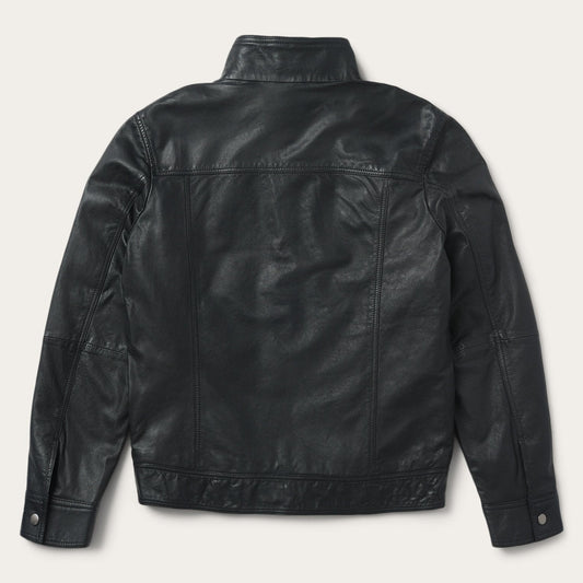 Chaqueta de cuero negra Stetson