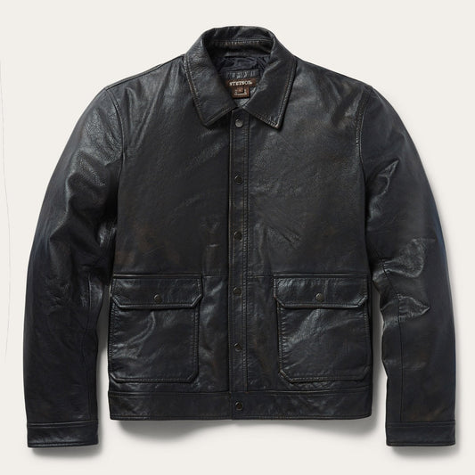 Stetson Snap Front Leather Jacket