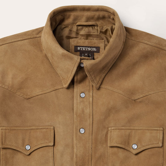 Chaqueta estilo camisa de piel de ante Stetson