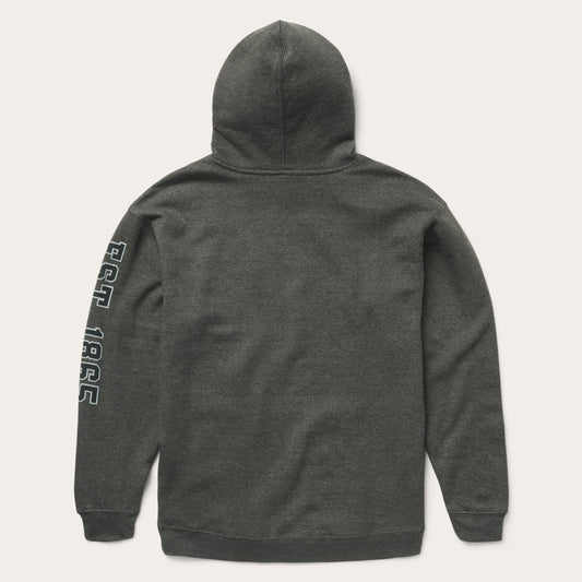 Stetson Charcoal Heather Fleece Hooded Sweatshirt