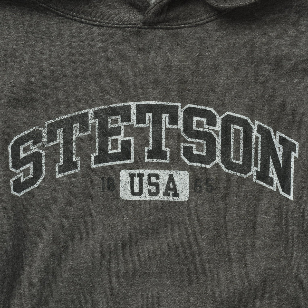 Stetson Charcoal Heather Fleece Hooded Sweatshirt