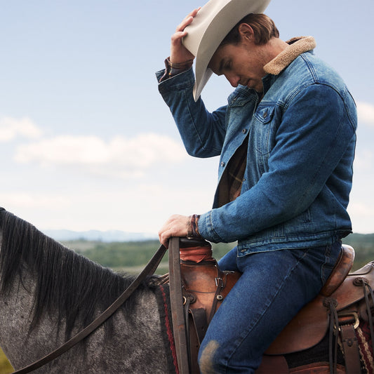 Stetson Denim Sherpa Jacket