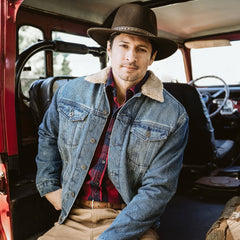 Stetson Denim Sherpa Jacket