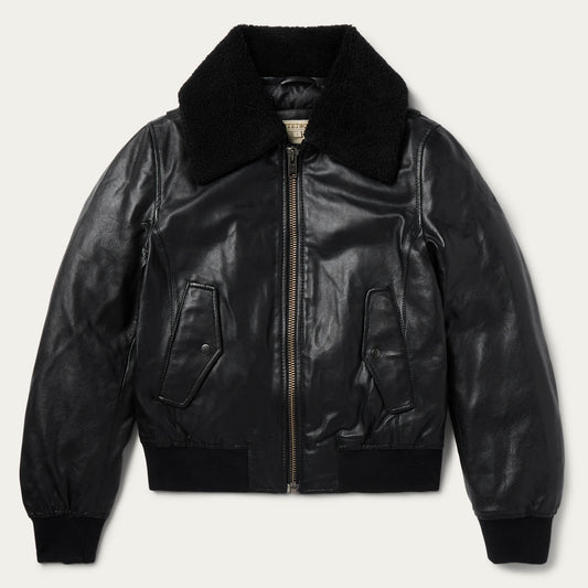 Stetson Leather Bomber Jacket