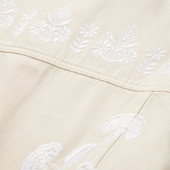 Stetson Embroidered Cream Denim Jacket