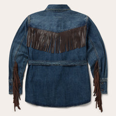 Stetson Dark Denim Fringe Jacket