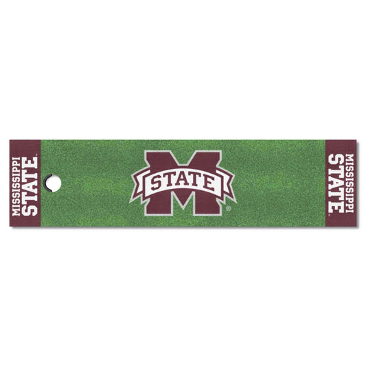 Mississippi State Bulldogs Putting Green Mat - 1.5ft. x 6ft. - Mississippi State