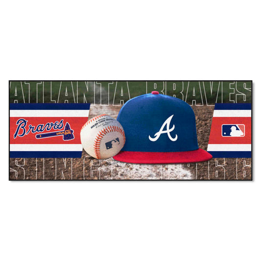 Atlanta Braves Baseball Runner Rug - 30in. x 72in. - Atlanta Braves