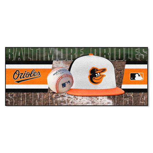 Baltimore Orioles Baseball Runner Rug - 30in. x 72in. - Baltimore Orioles