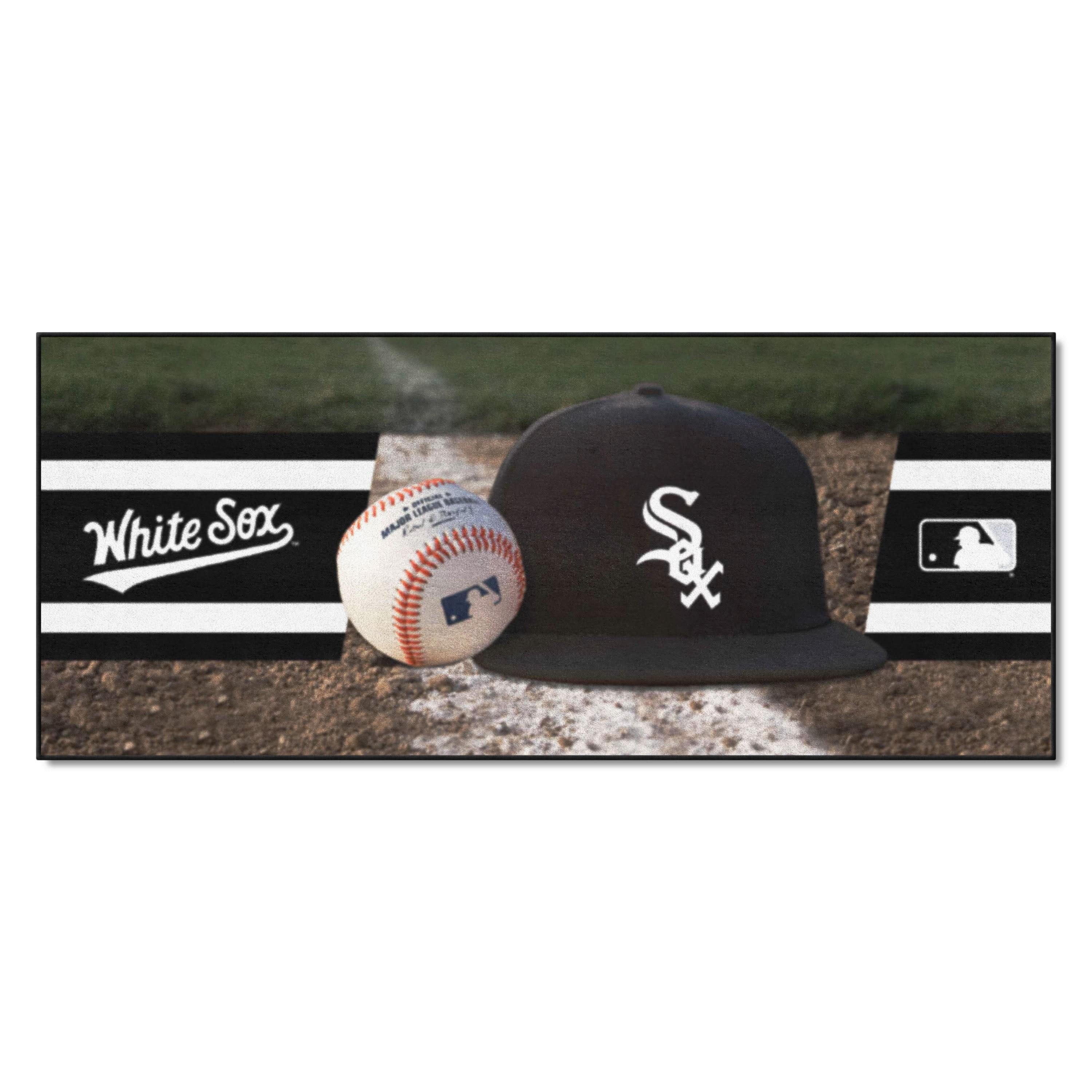 Chicago White Sox Baseball Runner Rug - 30in. x 72in. - Chicago White Sox