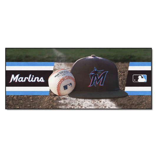 Miami Marlins Baseball Runner Rug - 30in. x 72in.