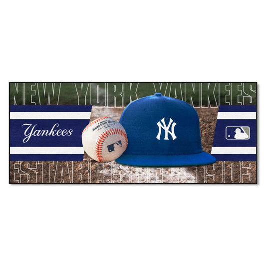 New York Yankees Baseball Runner Rug - 30in. x 72in. - New York Yankees