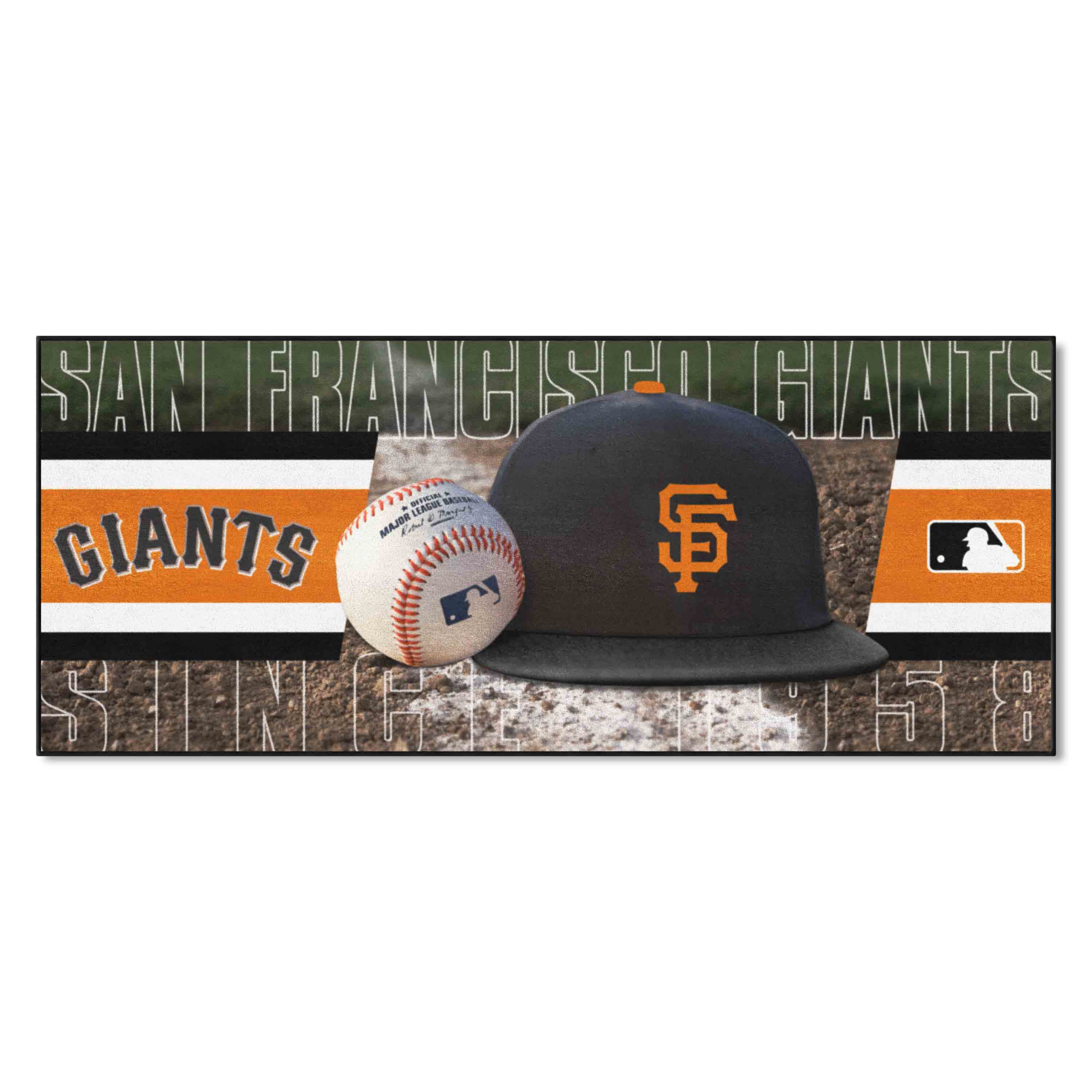 San Francisco Giants Baseball Runner Rug - 30in. x 72in.