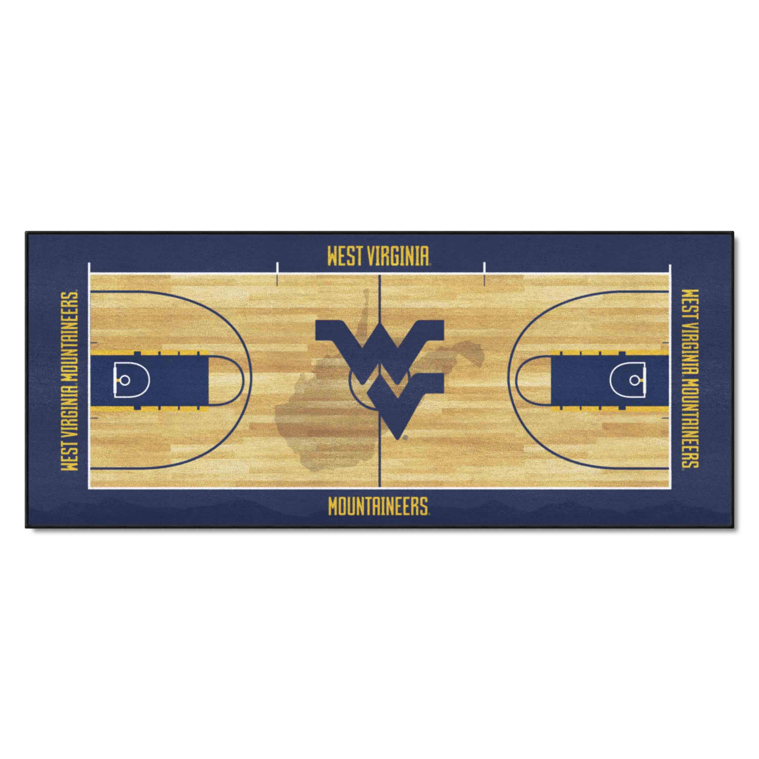 West Virginia Mountaineers Court Runner Rug - 30in. x 72in.