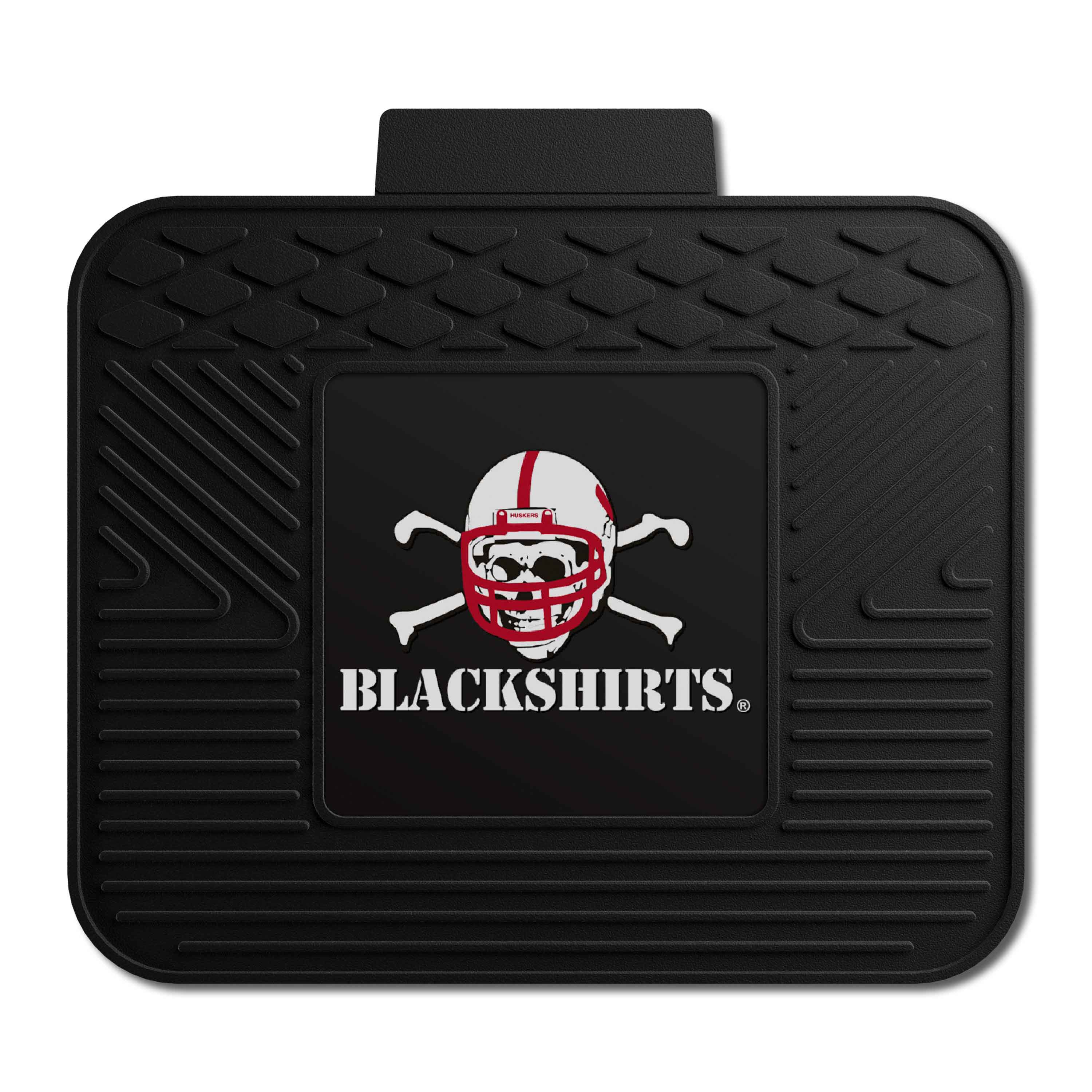 Nebraska Cornhuskers Back Seat Car Utility Mat - 14in. x 17in., Blackshirts