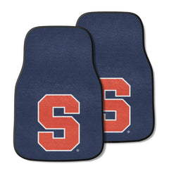 Syracuse Orange Front Carpet Car Mat Set - 2 Pieces, Navy