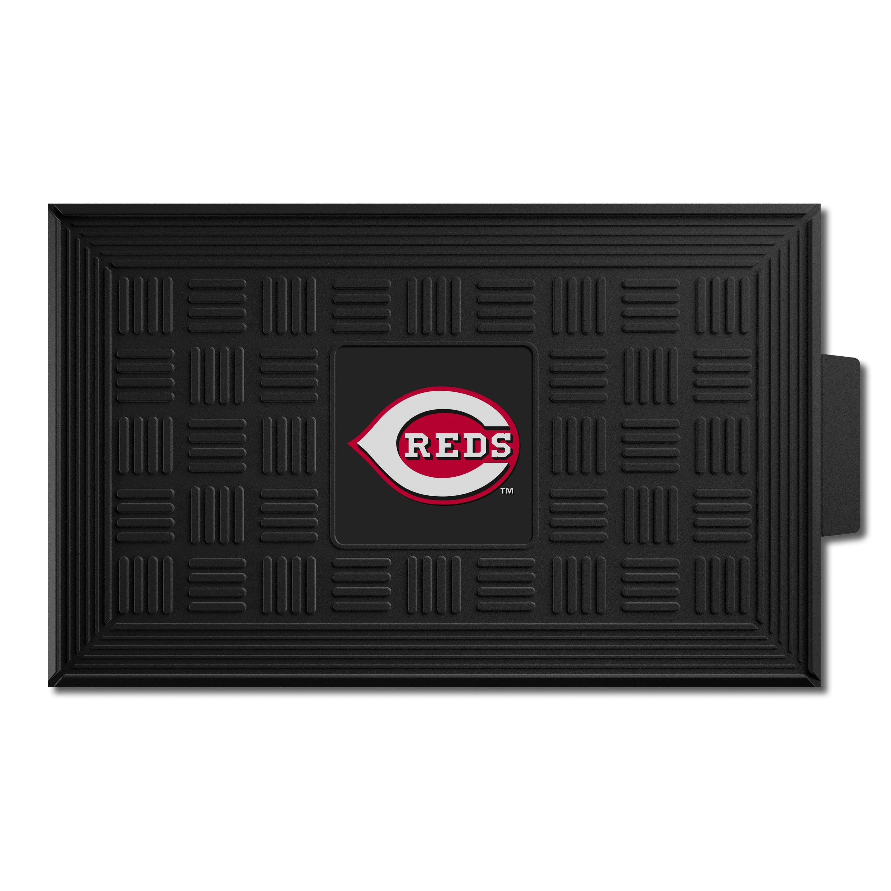 Cincinnati Reds Heavy Duty Vinyl Medallion Door Mat - 19.5in. x 31in. - Cincinnati Reds