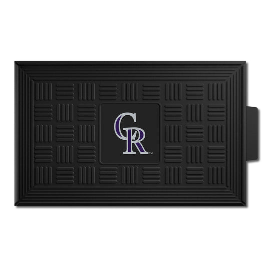 Colorado Rockies Heavy Duty Vinyl Medallion Door Mat - 19.5in. x 31in. - Colorado Rockies