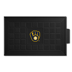 Milwaukee Brewers Heavy Duty Vinyl Medallion Door Mat - 19.5in. x 31in.