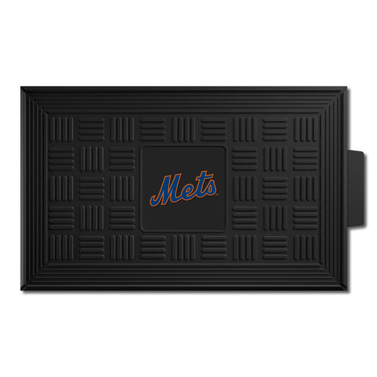 New York Mets Heavy Duty Vinyl Medallion Door Mat - 19.5in. x 31in. - New York Mets