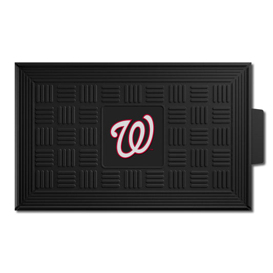 Washington Nationals Heavy Duty Vinyl Medallion Door Mat - 19.5in. x 31in.