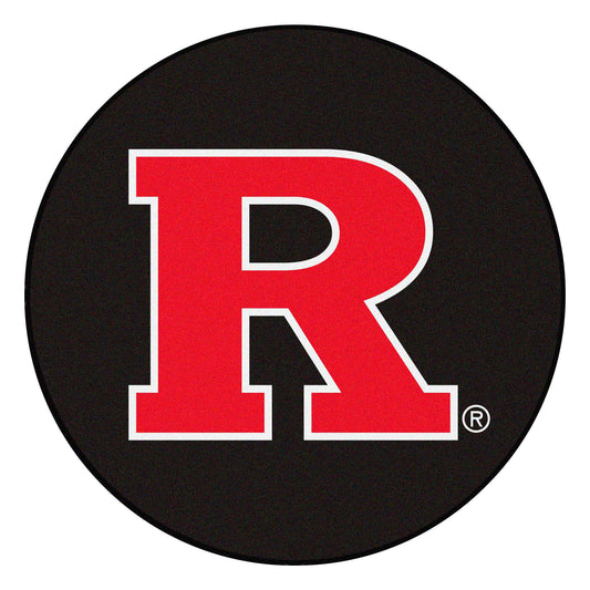 Rutgers Scarlett Knights Hockey Puck Rug - 27in. Diameter