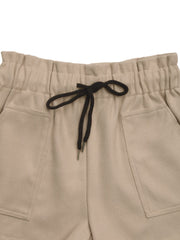 Perfee Frill Drawstring Shorts with Pockets