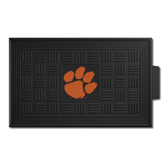 Clemson Tigers Heavy Duty Vinyl Medallion Door Mat - 19.5in. x 31in. - Clemson