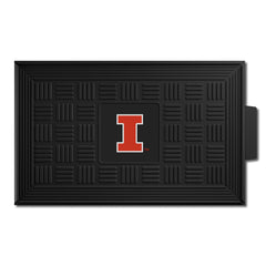 Illinois Illini Heavy Duty Vinyl Medallion Door Mat - 19.5in. x 31in.