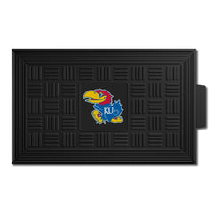 Kansas Jayhawks Heavy Duty Vinyl Medallion Door Mat - 19.5in. x 31in.