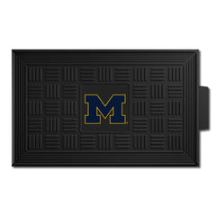 Michigan Wolverines Heavy Duty Vinyl Medallion Door Mat - 19.5in. x 31in. - Michigan