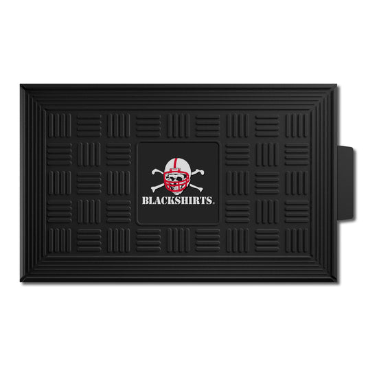 Nebraska Cornhuskers Heavy Duty Vinyl Medallion Door Mat - 19.5in. x 31in., Blackshirts