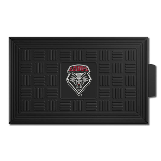 New Mexico Lobos Heavy Duty Vinyl Medallion Door Mat - 19.5in. x 31in. - New Mexico