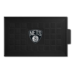 Brooklyn Nets Heavy Duty Vinyl Medallion Door Mat - 19.5in. x 31in. - Brooklyn Nets