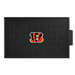 Cincinnati Bengals Heavy Duty Vinyl Medallion Door Mat - 19.5in. x 31in. - Cincinnati Bengals