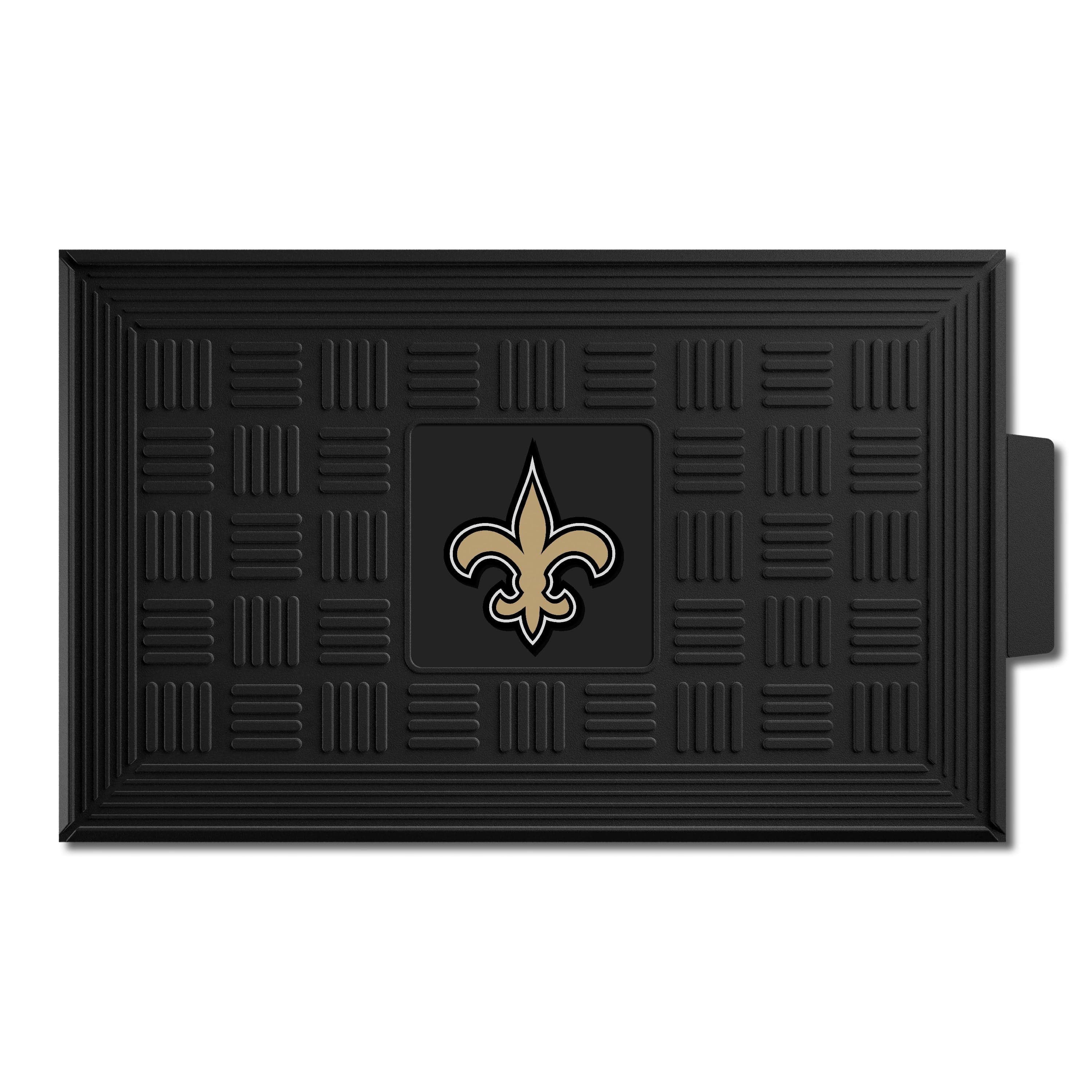 New Orleans Saints Heavy Duty Vinyl Medallion Door Mat - 19.5in. x 31in. - New Orleans Saints