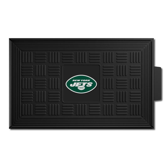 New York Jets Heavy Duty Vinyl Medallion Door Mat - 19.5in. x 31in.