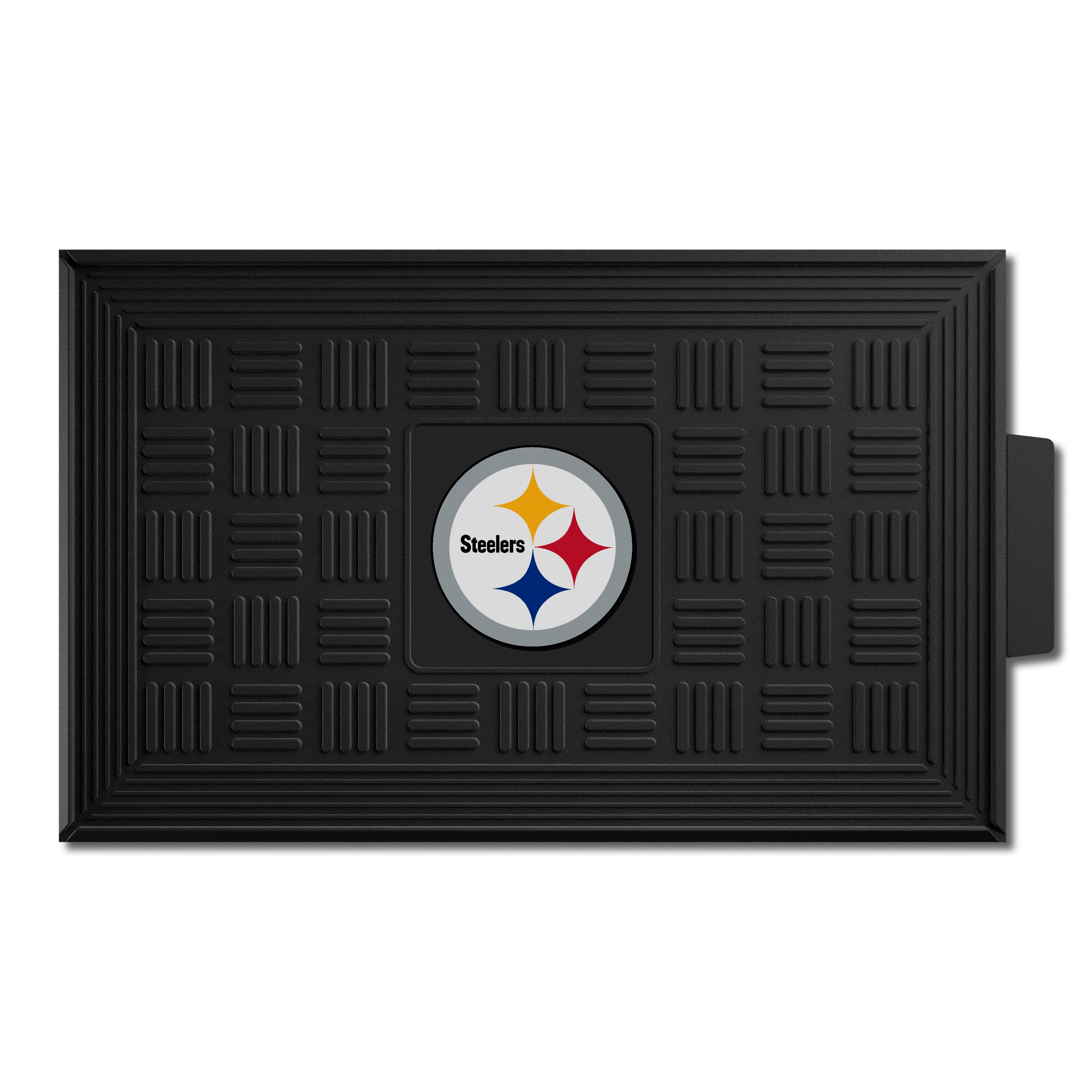 Pittsburgh Steelers Heavy Duty Vinyl Medallion Door Mat - 19.5in. x 31in.